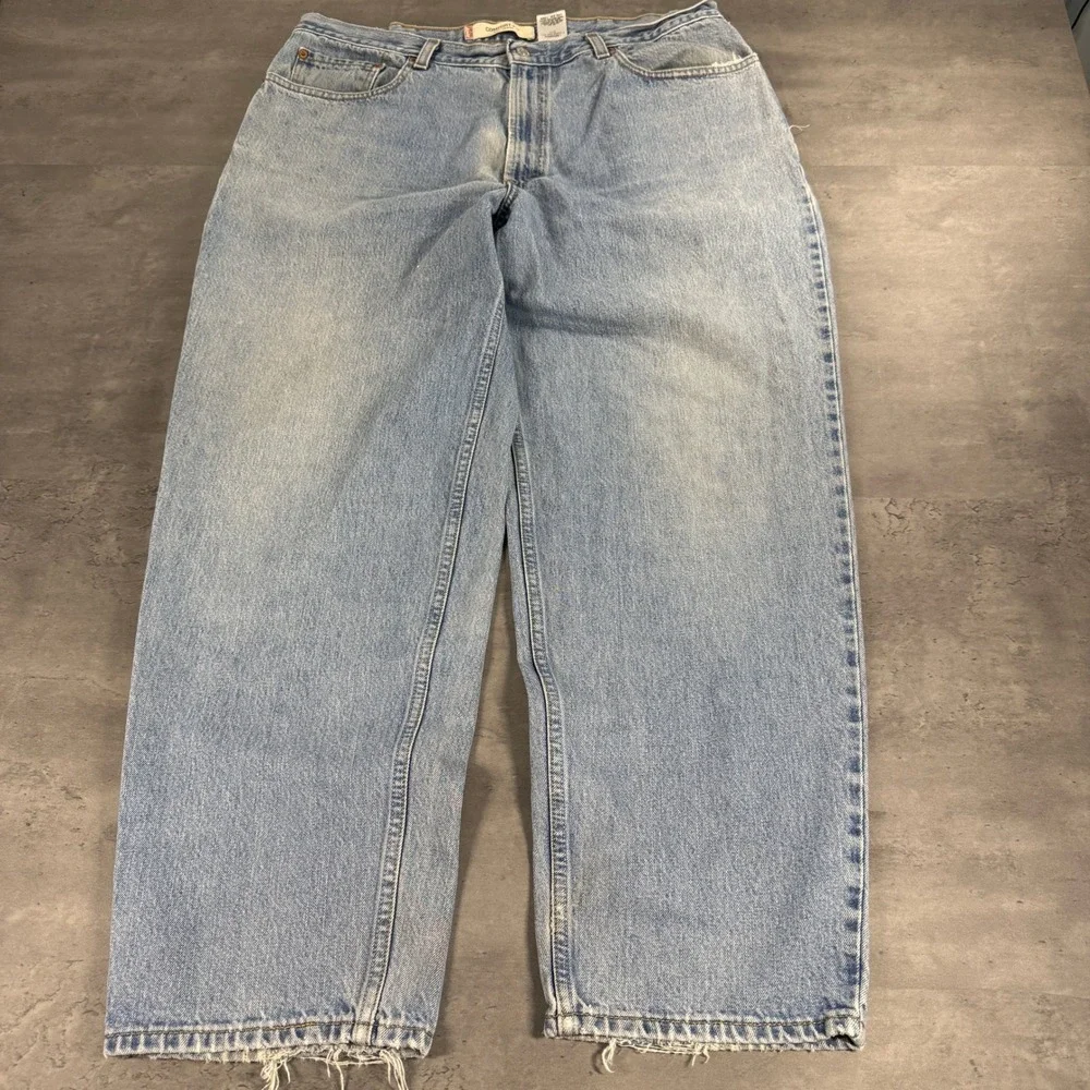 Vintage Levis 560 Jeans Men 38x30 Light‎ Wash Comfort Fit Baggy Distressed